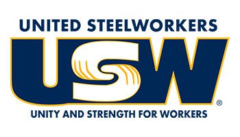 A logo of united steelworkers