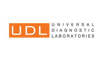 A logo of the university diagnostics laboratory.