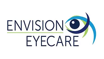 A logo of vision eye care